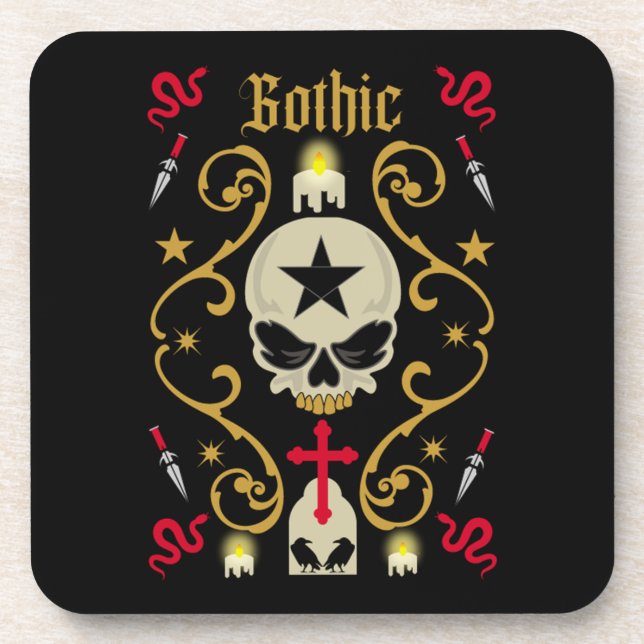 Porta-copo Dia Do gótico E Arte Gótica (Frente)