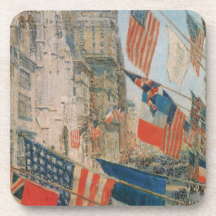Porta-copo Dia dos Aliados, Maio de 1917 por Childe Hassam, A