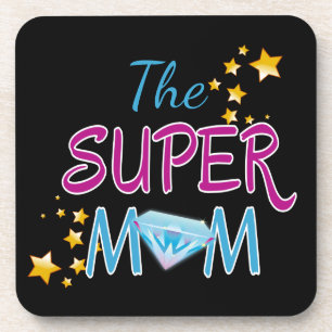 Porta-copo Diamantes da Super Mãe dia de as mães belo texto