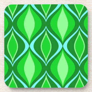 Porta-copo Diamantes Modernos do Século médio, Emerald Green