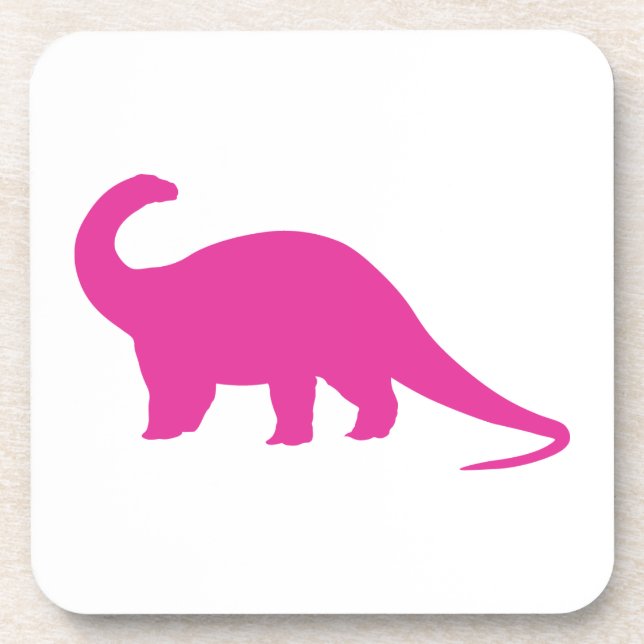 Porta-copo Dinossauro Rosa (Frente)