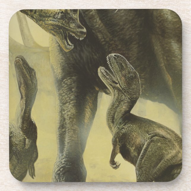Porta-copo Dinossauros Antigos, Torvosaurus e Brachiosaurus (Frente)