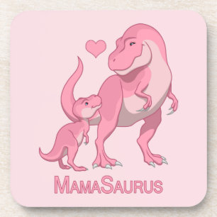 Porta-copo Dinossauros MamaSurus T-Rex e Baby Girl