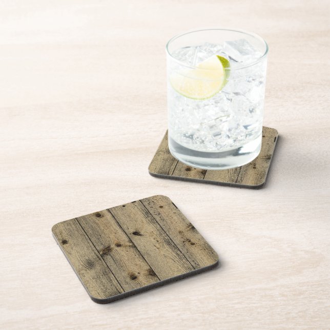 Porta-copo Dirty Wood Cork Coaster (Lado Direito)