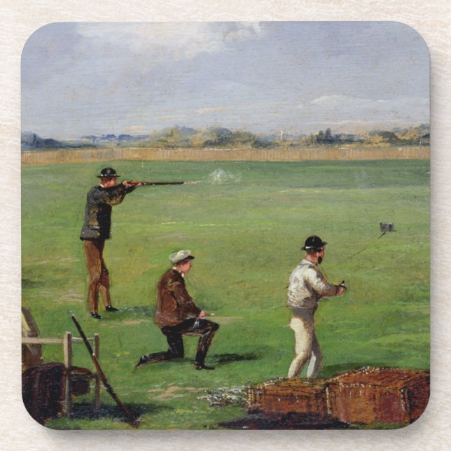 Porta-copo Disparar (óleo no papel) (Frente)