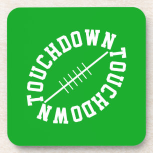 Porta-copo Diversão Branco Inclinação Futebol TOUCHDOWN Em Ve