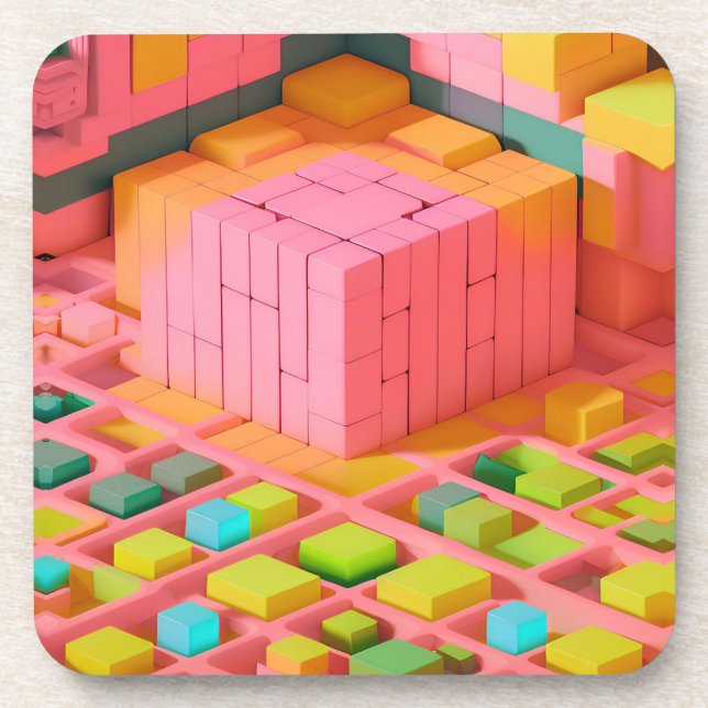 Porta-copo Doce de cor clara (Frente)