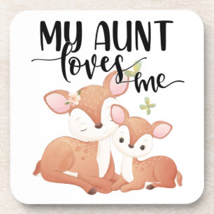 Porta-copo Doe and Fawn Minha Tia me ama