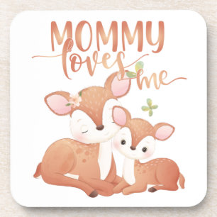 Porta-copo Doe Deer and Fawn Mamãe me ama