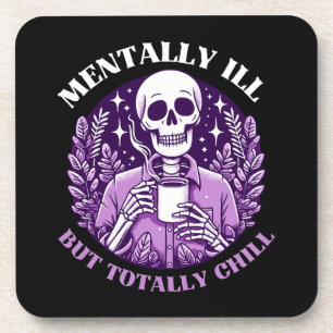 Porta-copo Doente Mental Mas Totalmente Tranquilo