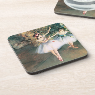 Porta-copo Dois Dançarinos num Palco de Edgar Degas, Arte Ant