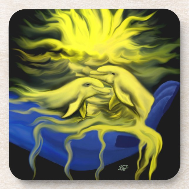 Porta-copo Dolphin Love (Frente)