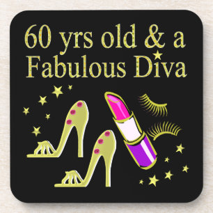 PORTA-COPO DOURADO 60 ANOS DE IDADE E DIVA FABULOSA