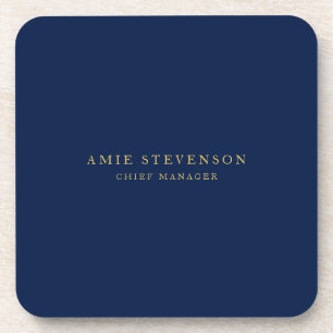 Porta-copo Dourado azul Cores clássicas clássicas