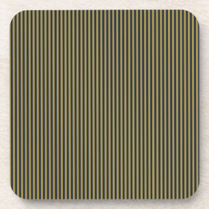 Porta-copo Dourado fino Elegante e Marinho Vertical Strips Ve