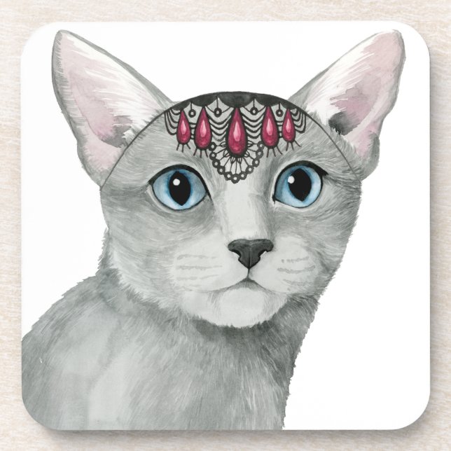 Porta-copo Downton Cat | Bejeweled (Frente)