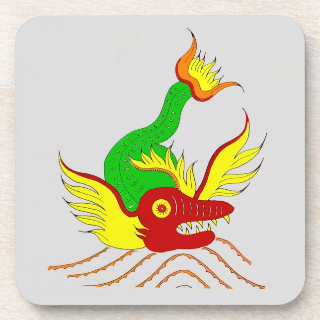 Porta-copo dragão assustador (Frente)