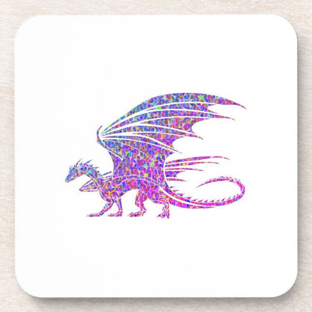Porta-copo Dragão Mosaico Incrível (Frente)