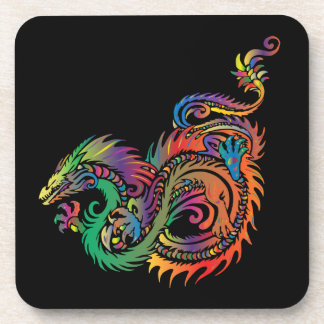 Porta-copo Dragão Tribal Colorido
