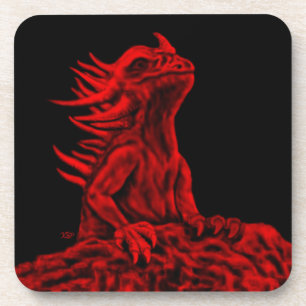 Porta-copo Dragão vermelho pequeno