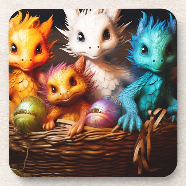 Porta-copo Dragões para bebês (Frente)