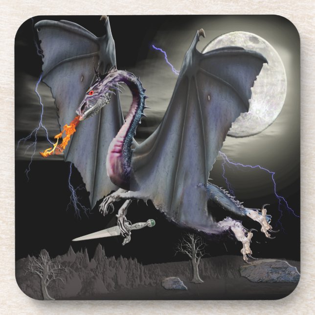 Porta-copo Dragon Fantasy Art (Frente)