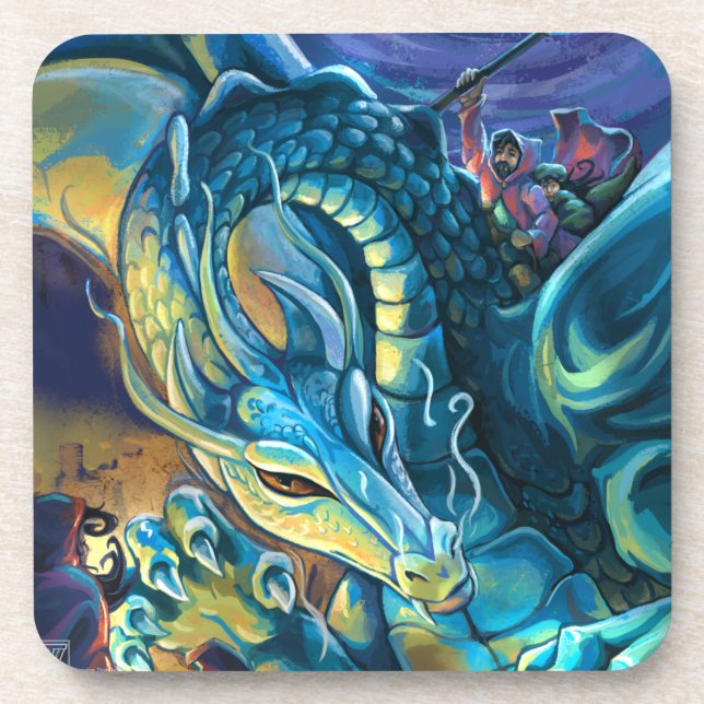 Porta-copo Dragon Rider e Sorcerer (Frente)