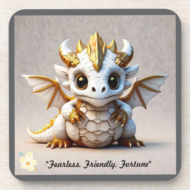 Porta-copo "Dragon Skull Illustration" (Frente)
