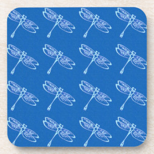 Porta-copo Dragonflies, azul pálido, azul denim