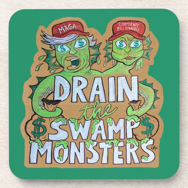Porta-copo Drain the Swamp Monsters Coaster Set (Frente)