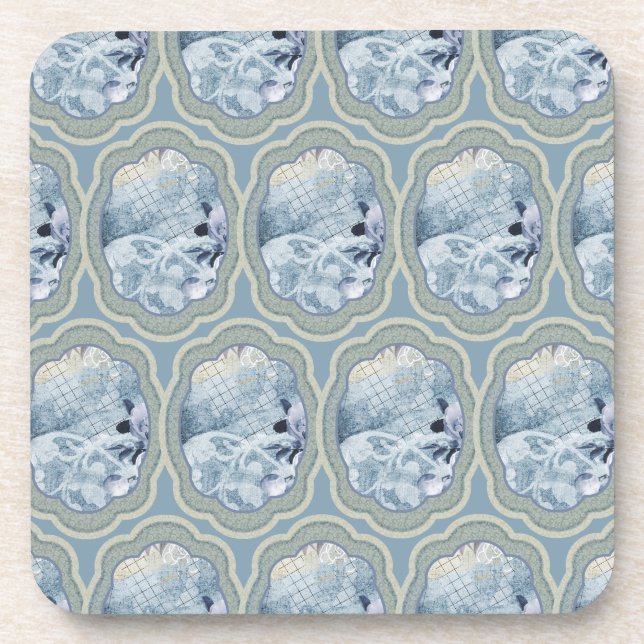 Porta-copo Dreamy Blue Medallions (Frente)