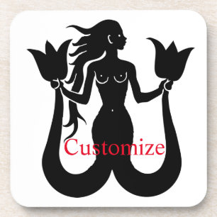 Porta-copo Duas Colunas Silhouette Sereia Thunder_Cove