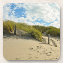 Porta-copo Dunas de areia com cerca de madeira