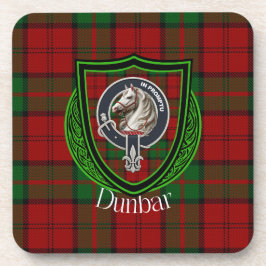 Porta-copo Dunbar Scottish Clan Tartan & Crest