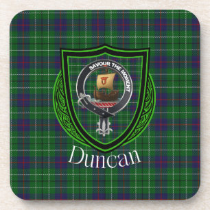 Porta-copo Duncan Scottish Clan Tartan & Crest
