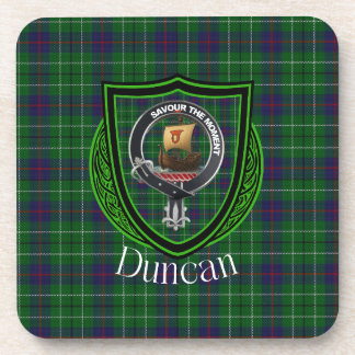 Porta-copo Duncan Scottish Clan Tartan & Crest