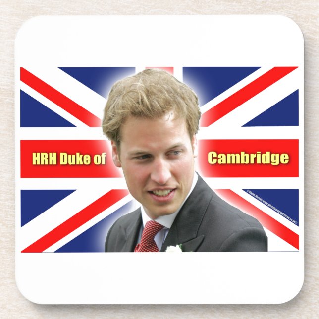 Porta-copo Duque HRH de Cambridge - Incrível! (Frente)