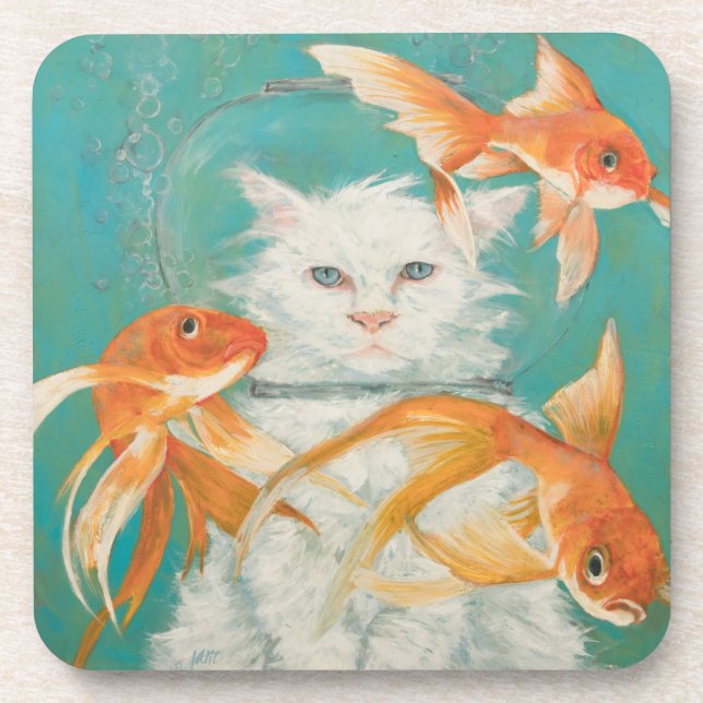 Porta-copo Duro Burglar Gato Plástico (Frente)