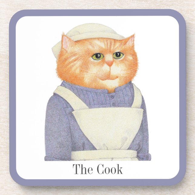 Porta-copo DURO COOK CAT Portas copos plásticas + Texto (Frente)