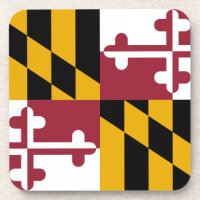 Duro de plástico com bandeira de Maryland, EUA
