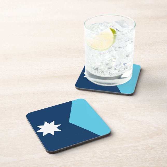 Porta-copo Duro de plástico com bandeira de Minnesota, EUA (Lado Direito)