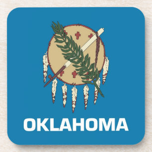 Porta-copo Duro de plástico com bandeira de Oklahoma, EUA