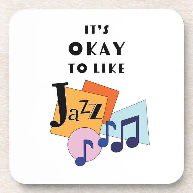Porta-copo É bom gostar do Jazz V.2 (Frente)