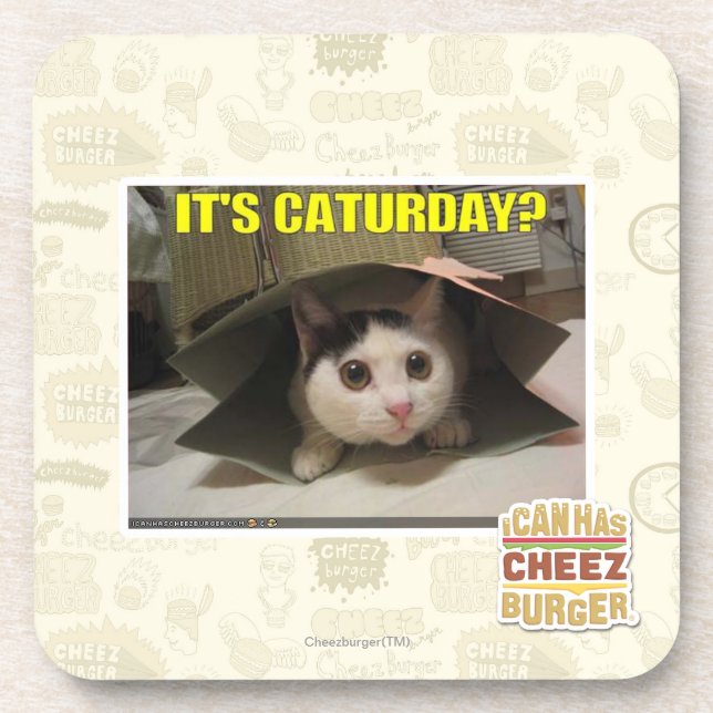 Porta-copo É Caturday? (Frente)