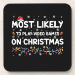 Porta-copo É Mais Provável Jogar Videos games No Jogador De N<br><div class="desc">É Mais Provável Jogar Videos games No Jogador De Natal</div>