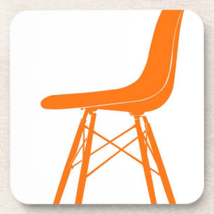 Porta-copo Eames moldou a cadeira lateral plástica