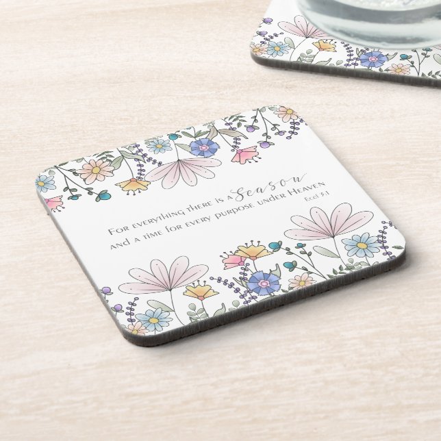 Porta-copo Eccl 3:1 Para tudo há uma temporada (Left Side)