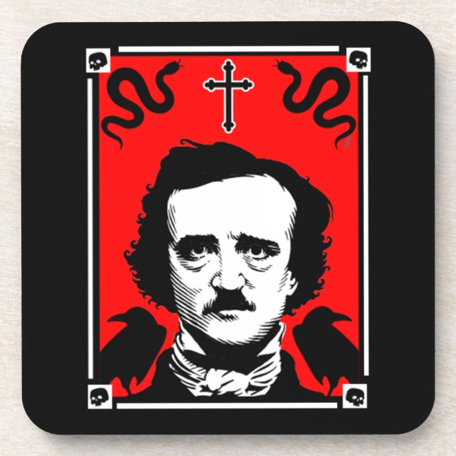 Porta-copo Edgar Allan Poe Original (Frente)