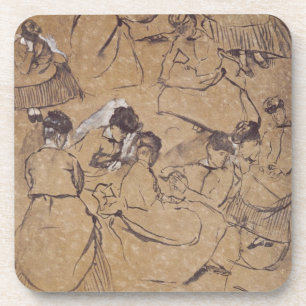 Porta-copo Edgar Degas   doze estudos das mulheres no traje