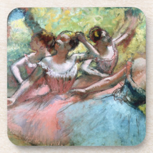 Porta-copo Edgar Degas   quatro bailarinas no palco